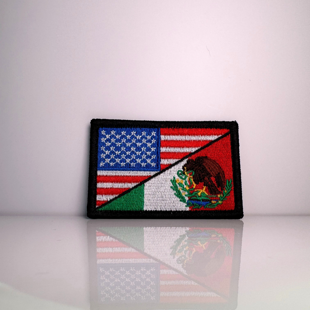 USA / Mexico Flag Patch