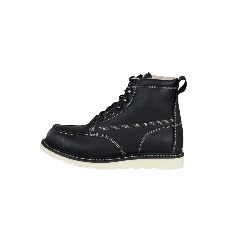 Goliath Work Boot - Blk/White Sole