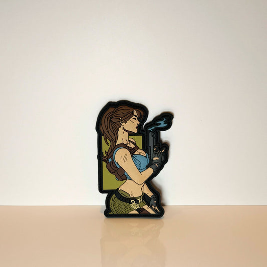 Girl With Gun PVC Patch