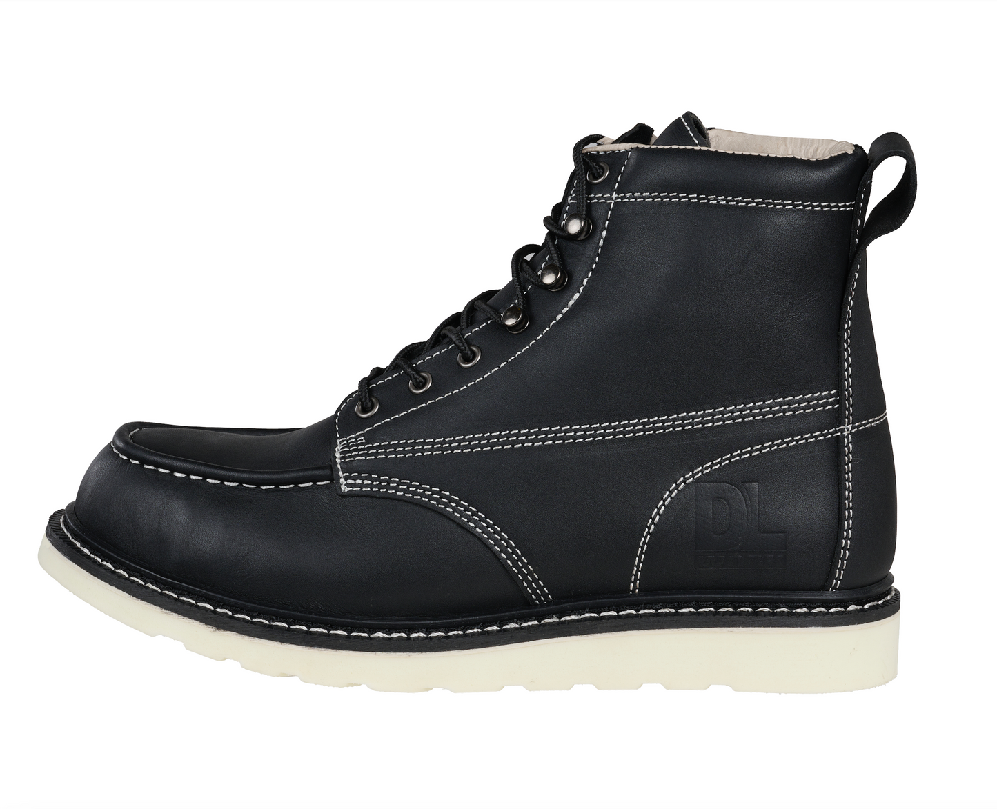 Goliath Work Boot - Blk/White Sole