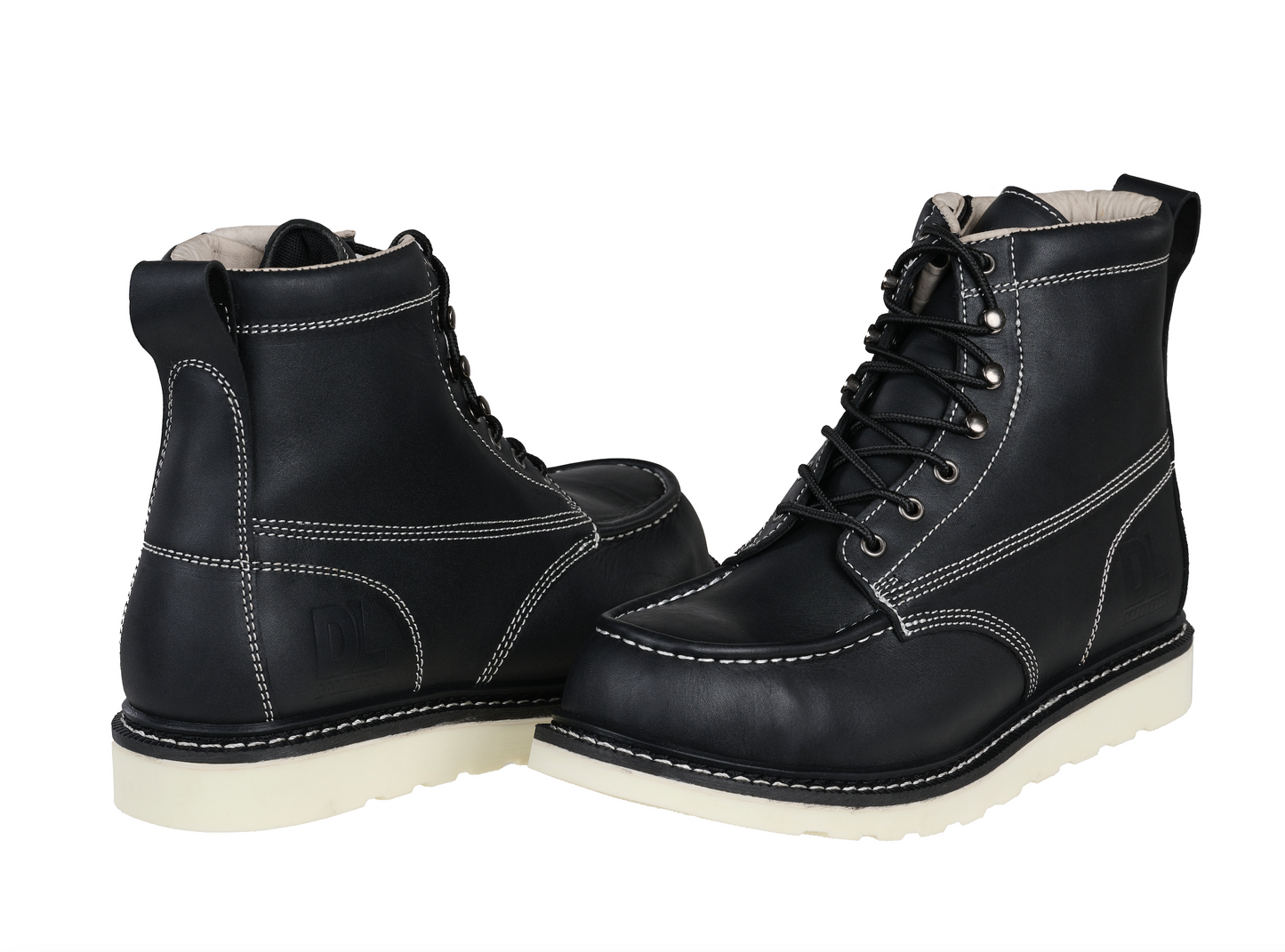 Goliath Work Boot - Blk/White Sole