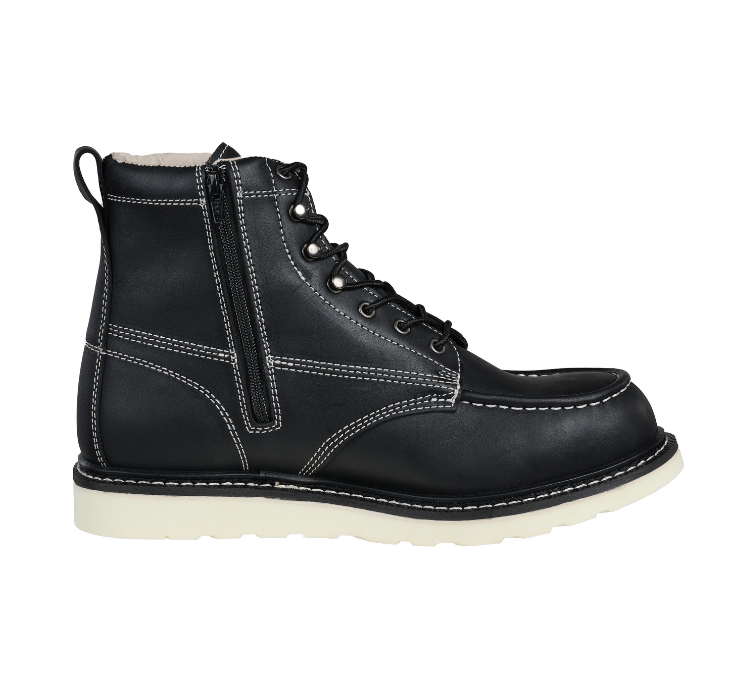 Goliath Work Boot - Blk/White Sole